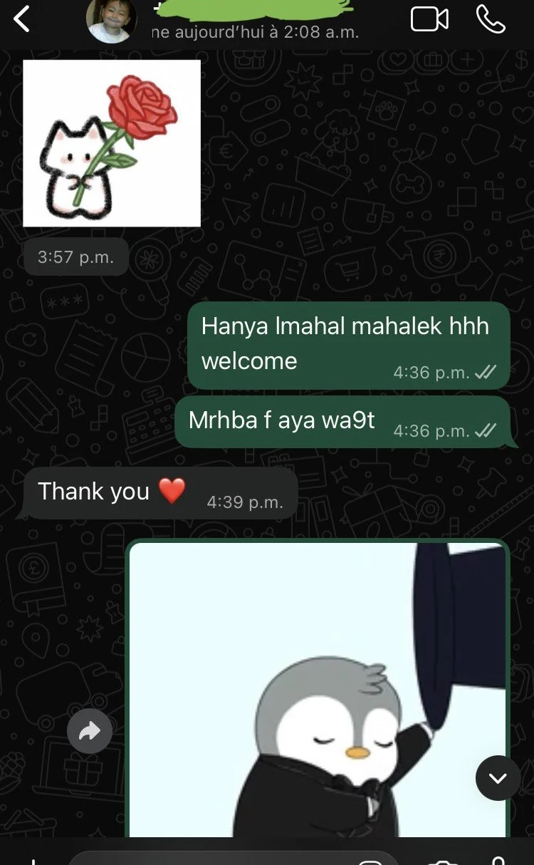 Capture d’un message client WhatsApp adressé à LYSÉA